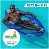 Spring Float Recliner XL Inflatable Pool Lounge Chair with Backrest, Pool Float for Adults