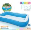 Inflatable Swim Center Family Lounge Pool, 120" x 72" x 22" - Colors may vary.