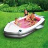 Inflatable Shark Family Pool, Rectangular, Gray, Ages 3+, Unisex