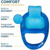 Spring Float Recliner XL Inflatable Pool Lounge Chair with Backrest, Pool Float for Adults