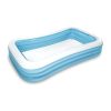 Inflatable Swim Center Family Lounge Pool, 120" x 72" x 22" - Colors may vary.